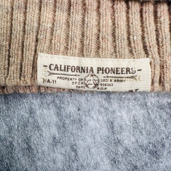 Third & Army Mens Med Wool Blend Fair Isle Sweater Mens Medium Nordic Crewneck - Picture 3 of 8